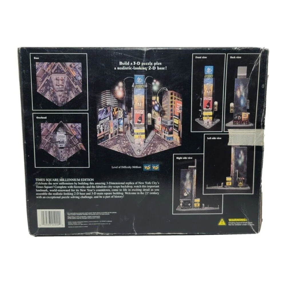 Times Square 3D Puzzle Millennium Edition New York Glows in Dark Supertek 550pc